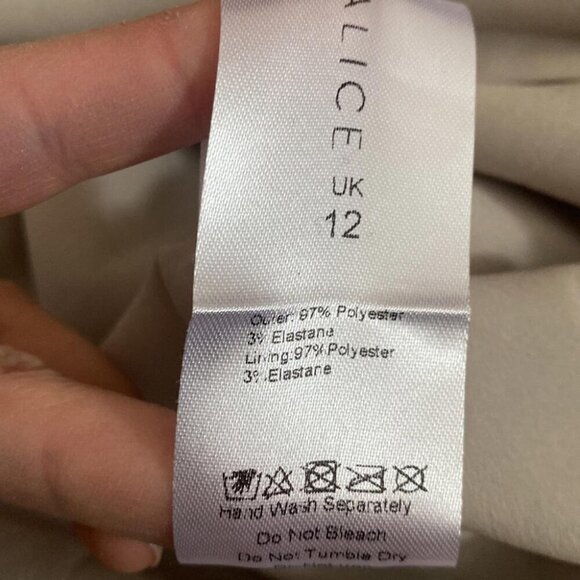 Sleek & Stylish Lavish Alice Dress Cowl Neck Cutout Detail Double Slit US8 Chic - Picture 11 of 11